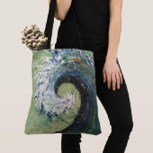 Tote Bag Peinture côtière de beaux-arts de vague de plage (De près)