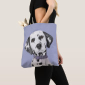 Tote Bag Peinture Dalmatienne - Beau art original de chien (De près)