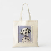 Tote Bag Peinture Dalmatienne - Cute Original Chien Art (Dos)