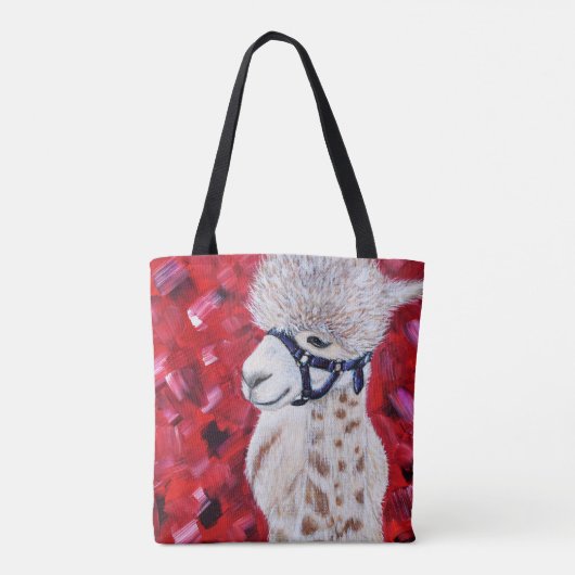 Tote Bag Peinture d'Alpaca (Dos)