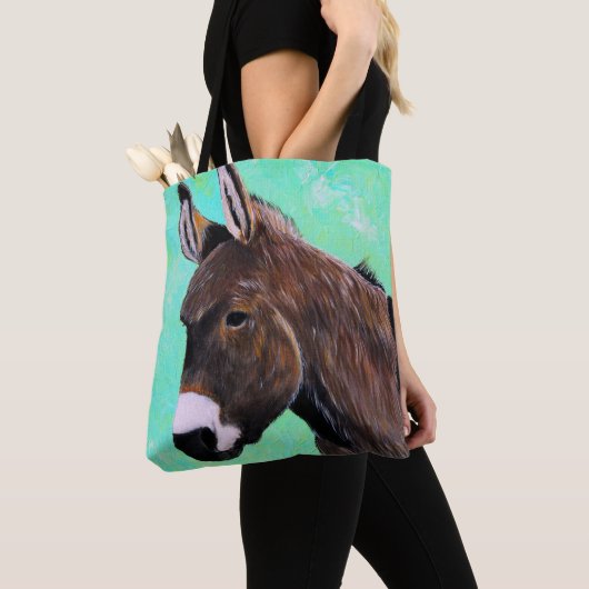 Tote Bag Peinture d'âne (De près)