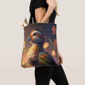 Tote Bag Peinture d'animaux d'oiseaux de canard Peinture d' (De près)