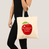 Tote Bag Peinture d'Apple du professeur personnalisé (Devant (produit))