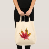 Tote Bag Peinture d'aquarelle de feuille d'érable d'automne (Devant (produit))