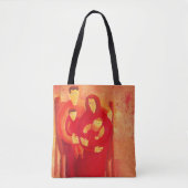 Tote Bag Peinture d'art contemporain en famille (Devant)