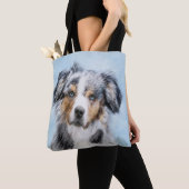 Tote Bag Peinture de berger américaine miniature - L'art du (De près)
