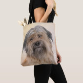 Tote Bag Peinture de berger pyrénéenne - Cute Original Chie (De près)