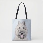 Tote Bag Peinture de Bouvier des Flandres - Art original de (Devant)