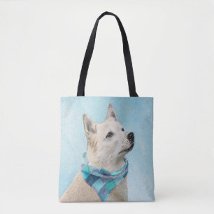 Tote Bag Peinture de Buhund norvégien - Jolie œuvre d'art o