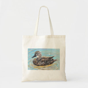 Tote Bag Peinture de canard à colle féminin