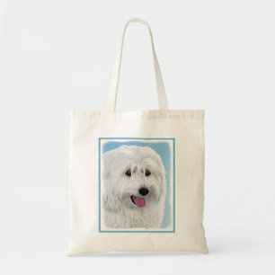 Tote Bag Peinture de chien des lowland polonais - Art du ch