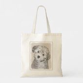 Tote Bag Peinture de Chien Havanais - Cute Original Chien A (Dos)