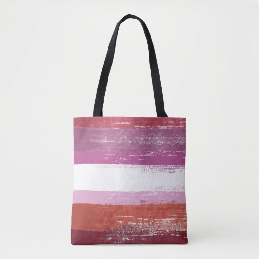 Tote Bag Peinture de fierté lesbienne (Devant)