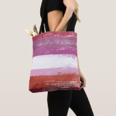 Tote Bag Peinture de fierté lesbienne (De près)