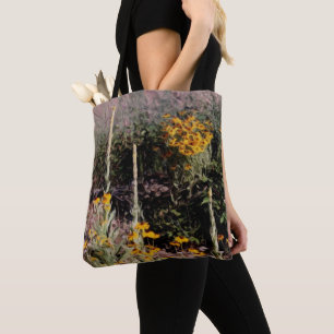 Tote Bag Peinture de fleurs de Mulleins Black Eyed Susan