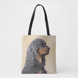 Tote Bag Peinture de Gordon Setter - Art Original de Chien 