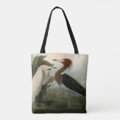 Tote Bag Peinture de la faune d'Audubon Heron violet (Dos)