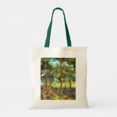 Tote Bag Peinture de la forêt de pin aquarelle (Dos)