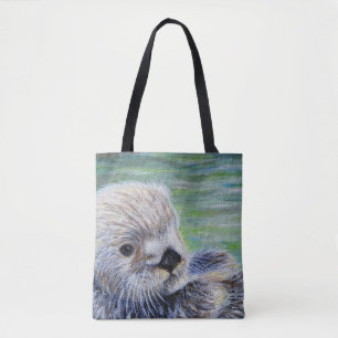 Tote Bag Peinture de la Loupe de mer