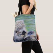 Tote Bag Peinture de la Loupe de mer (De près)