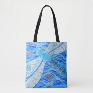 Tote Bag Peinture de libellules