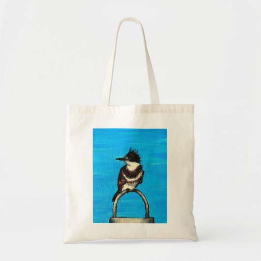 Tote Bag Peinture de martin-pêcheur (Devant)