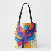 Tote Bag Peinture de musique émotion (Devant)