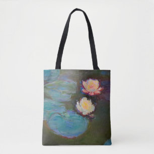 Tote Bag Peinture de nénuphars d'étang de Monet