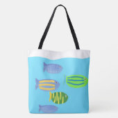 Tote Bag peinture de poissons (Dos)