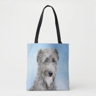 Tote Bag Peinture de Scottish Deerhound - Chien Original Mi