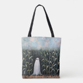 Tote Bag Peinture de terrain de maïs fantôme lunaire (Dos)