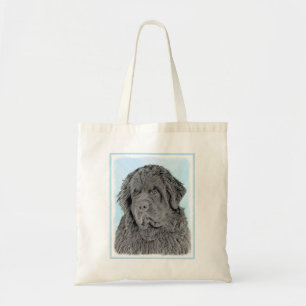 Tote Bag Peinture de Terre-Neuve - Cute Original Chien Art