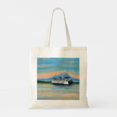 Tote Bag Peinture de traversier Sunrise (Dos)