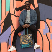 Tote Bag Peinture des vagues