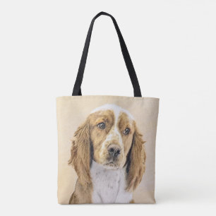 Tote Bag Peinture d'espagnol Welsh Springer - Art original