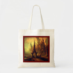 Tote Bag Peinture d'Imaginaire 10 - Temple du mal