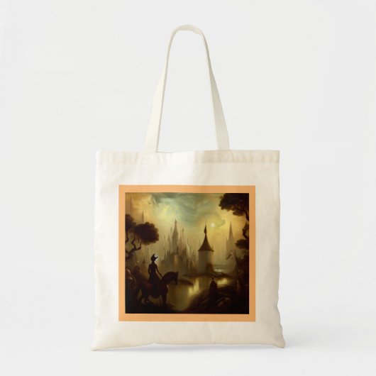 Tote Bag Peinture d'Imaginaire 8 - Cheval Rider (Devant)