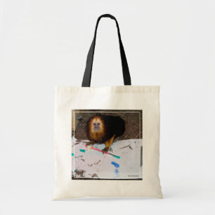 Tote Bag Peinture D'or-Dirigée de Tamarin de lion