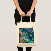 Tote Bag Peinture Dragon Rider (Devant (produit))