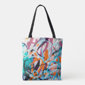 Tote Bag Peinture endommagée en béton, patinée, murale usée (Dos)