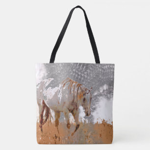 Tote Bag Peinture fou - Cheval