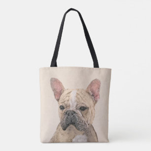 Tote Bag Peinture française de Bulldog (Sable) - Belle oeu