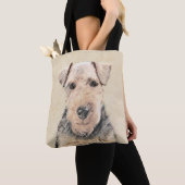 Tote Bag Peinture galloise Terrier - Cute Original Chien Ar (De près)