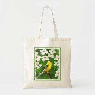 Tote Bag Peinture Goldfinch - Cute Original Chien Art