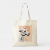 Tote Bag Peinture Greyhound - Cute Original Chien Art (Dos)