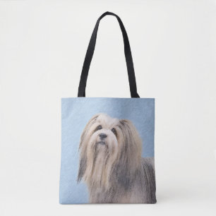 Tote Bag Peinture Havanaise (Argent) - Cute Original Chien