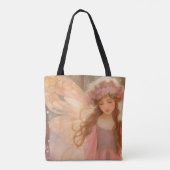 Tote Bag Peinture Imaginaire Fée Rose Cute (Dos)