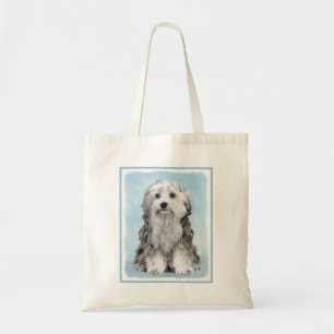 Tote Bag Peinture Lowchen - Cute Original Chien Art