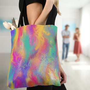Tote Bag Peinture moderne abstraite aux éclaboussures de pe