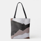 Tote Bag Peinture multimédia mixte, design abstrait minimal (Dos)
